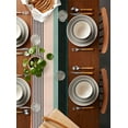 thumbnail image 2 of Colorful Stripes Table Runner 60 Inches, Modern Simple Abstract Vertical Lines Bed Runner Dresser Scarves Tabletop for Indoor Outdoor Parties/Ceremony/Banquet, 13" x 60", 2 of 8