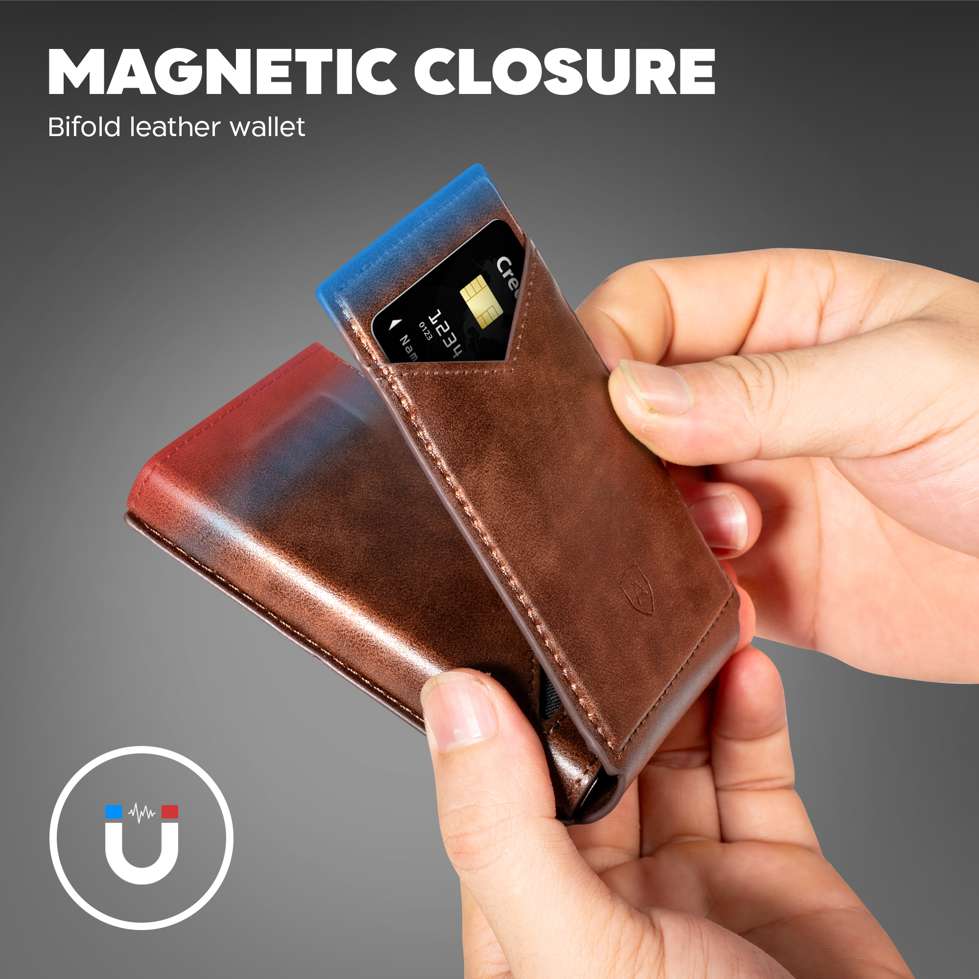 Ameego Custodia A Portafoglio In Pelle Genuina Per Huawei P20 Lite – Con Tasca Interna, Slot Carte, Supporto Integrato E Chiusura Magnetica – Colore Nero