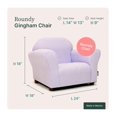 thumbnail image 5 of Roundy Kid's Chair, Gingham Chair , Lavender, 5 of 6