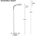 thumbnail image 5 of Bedford Home 72A-6820 Sunlight Floor Lamp - 6 ft. - White, 5 of 9