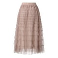 thumbnail image 4 of Women Fashion Cake Skirt Mesh A Line Mid Calf Length Party Casual Wear, 4 of 4