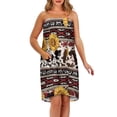 thumbnail image 2 of Yuyamidu Aztec Cow Print Body Wrap Towel for Women Sunflower Towel Wrap for Bathroom Brown Bath Towels for Adults Terry Cloth Bathing Towel with Pocket, Size XL, 2 of 7