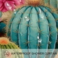 thumbnail image 3 of Cactus Waterproof Shower Curtain Set with Hooks, Printed Bathroom Decoration - Shower Curtain Sets, 3 of 5