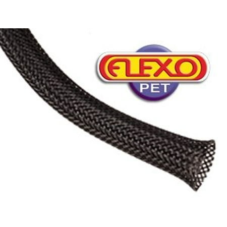 Techflex PTN0.50BK25 Flexo PET General Purpose 1/2-inch Braided Cable Sleeve, Black - 25 (Best General Purpose Laptop)
