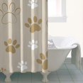 thumbnail image 4 of Dog Paw Footprint Shower Curtain 36"x72" ,Bathroom Decorative Shower Curtains Set with 12 Hooks,Modern Waterproof Washable Shower Curtain, 4 of 6