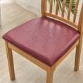 thumbnail image 1 of Juego de cojines cuadrados de cuero PU impermeables, funda para asiento de silla, funda protectora para silla de hotel, funda para cojín para el hogar, 1 of 6
