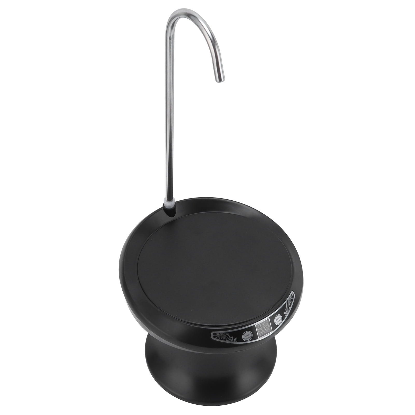 M Buder Drinking Water Dispenser Desktop Automatic Electric Bottled Water Pump for Home Office Black 5.9 inches / 15 cm