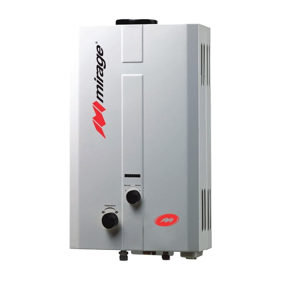 Boiler De Paso Flux Mirage de 6 Litros Por Minuto Gas Natural Mirage MBF06EF