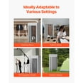 thumbnail image 5 of VEVOR Fitting Room, Dressing Room with Thick Polyester Curtains, Privacy Space with Shading Curtain and a Hook, for Boutique, Mall, Tailor's Store & Outdoor 39 x 39 x 78 in (Black and Gray-White), 5 of 9