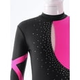 thumbnail image 6 of iiniim Kids Girls Long Sleeve Gymnastics Leotard Ballet Bodysuit Dancewear 6-16 Hot Pink 6, 6 of 7