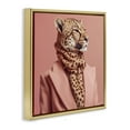 thumbnail image 3 of Stupell Industries Fashionable Cheetah Portrait Animals & Insects Painting Gold Floater Framed Canvas Art Print Wall Art, 25 x 25, 3 of 9