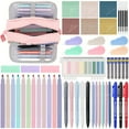 thumbnail image 1 of Estbridge 54pcs Book Annotation Kit  Big Capacity Pen Case With Highlighters  Gel Pens  Mechanical Pencils  Markers  Sticky Notes & Tabs  Aesthetic Study Supplies  Journaling5tucentstat10, 1 of 7