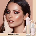 thumbnail image 3 of Erinde Liquid Highlighter Makeup, Face bronze highlighter Makeup Stick, silky smooth, 02# STARLIGHT, 1.28.oz., 3 of 7