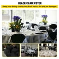 thumbnail image 3 of VEVORbrand 50PCS Chair Covers Polyester Spandex Stretchy Slipcover for Wedding Party Dining Banquet, Black, 3 of 10