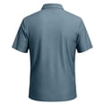 thumbnail image 4 of Lumtrix Men'S Beer Belly Polo Shirts Short Sleeve Summer Casual Quick Dry Workout Tops Lightweight Casual Golf Shirts Turquoise 2XL, 4 of 4