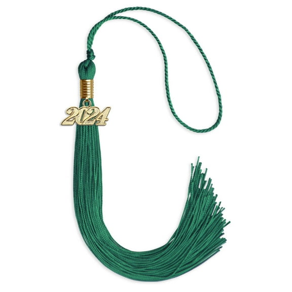 Endea Graduation Emerald Green Graduation Tassel with Gold Date Drop
