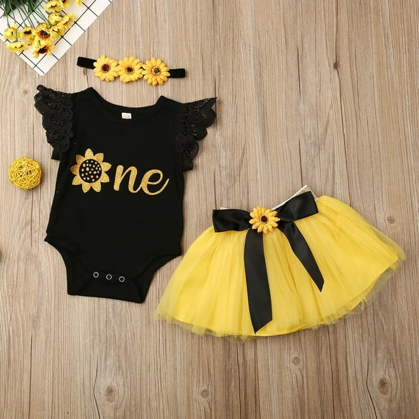 Pudcoco Cute Baby Girl 1st Birthday Party Dress Floral Romper Tutu Skirt Outfit Clothes Other