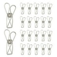 thumbnail image 1 of Uxcell 50Pcs Clips de carpeta de oficina de papel, 1.26" pequeños clips de alambre de metal huecos para colgar fotos, ropa, oficina, hogar, cocina, paquete de alimentos, plata, 1 of 6