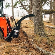 Titan Attachments 84in Clamshell Root Grapple Rake, Universal Skid Steer Mounting, Twin 3,000 PSI Cylinders, Brush Debris Landscaping Grapple