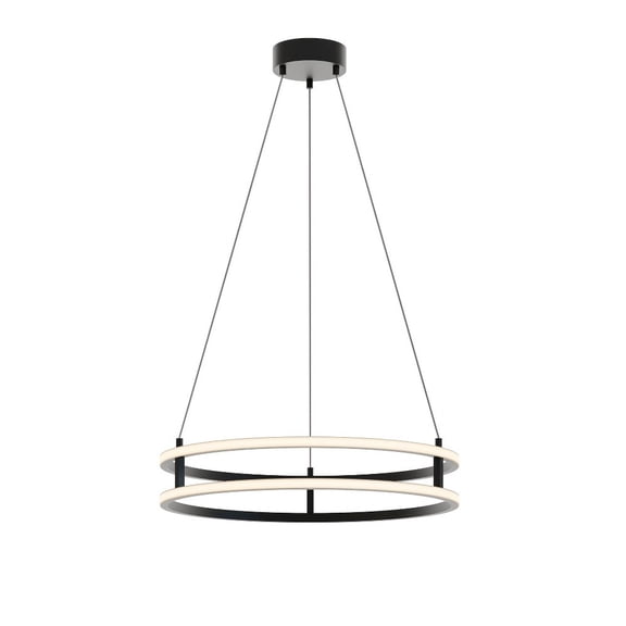 AFX  Gemini 24'' LED Pendant Black - 24"