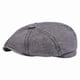 thumbnail image 1 of Boina de pintora para mujer, gorra plana, holgada, multifuncional, para actividades al aire libre Gris oscuro, 1 of 8
