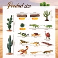 thumbnail image 2 of Kit de dioramas con figuras de animales del desierto Sratte, 26 unidades, para niños, 2 of 6