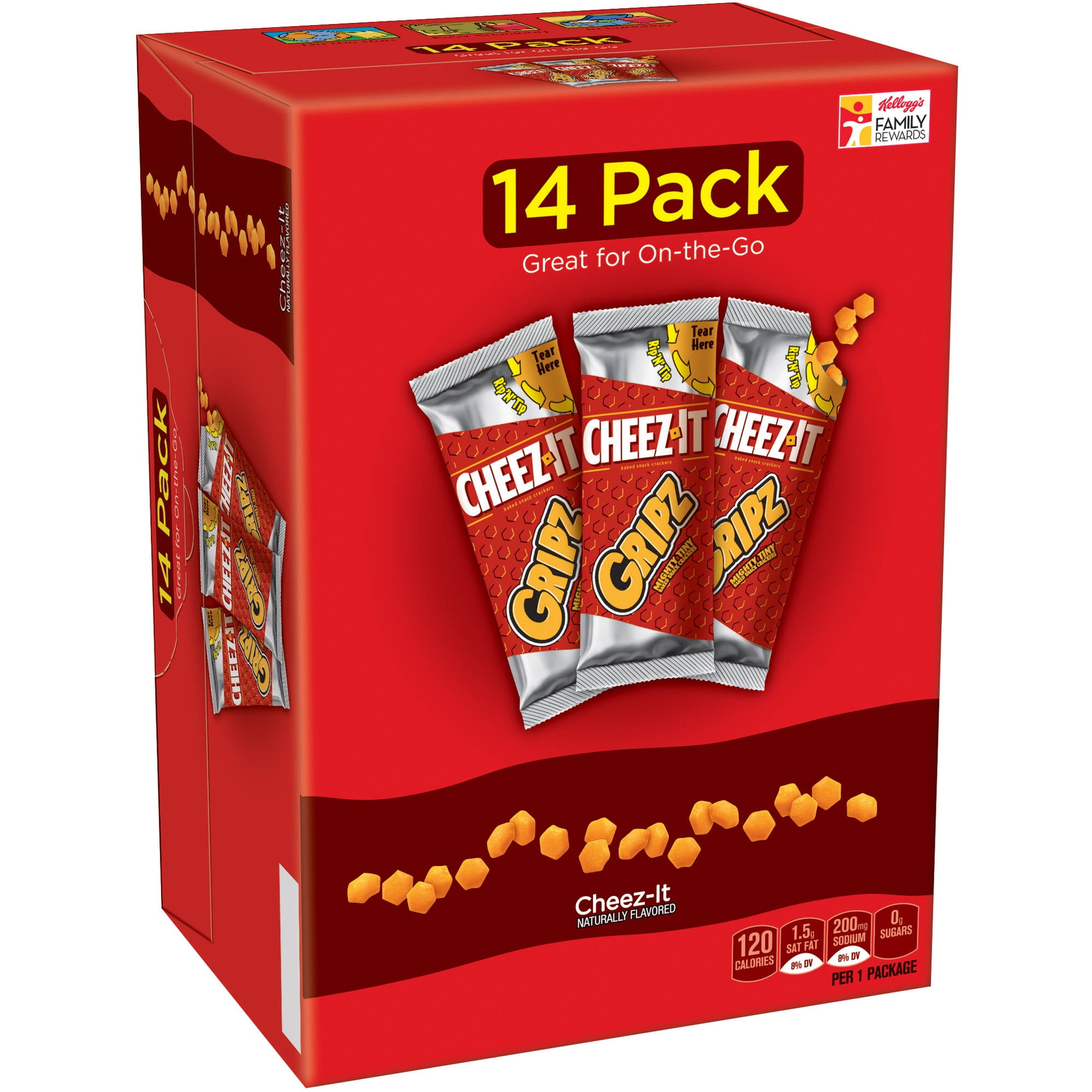 Cheez-It Gripz Baked Snack Crackers 14 CT by Sunshine Biscuits, LLC