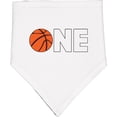 thumbnail image 2 of Inktastic One Basketball First Birthday Baby Bandana Bib, 2 of 4
