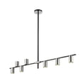 thumbnail image 2 of 814-8L-MB-PN-Z-Lite-Calumet - 8 Light Chandelier In Architectural Style-8 Inches Tall and 5 Inches Wide-Mate Black/Polished Nickel Finish, 2 of 2