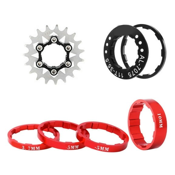Acahhotxx Cog Sprocket, Bicycles Cassettes Freewheels Mountain Bike Freewheels High Strength Single Speed Flywheel Easily to Install