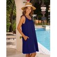 thumbnail image 3 of HOTOUCH Robe Femme 2024 Été Décontractée Robe T-Shirt Couverture de Plage Sans Manches Robe Débardeur avec Poches, 3 of 6