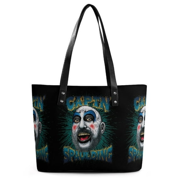 Captain Spaulding Handbag For Women Leather Shoulder Bag Casual Big Capacity Novelty Tote Bag