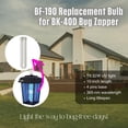 thumbnail image 3 of GEREMF-BF-190 Bug Zapper Replacement Bulb for Flowtron BK-40D, 10 inch FUL32T8/BL, U-Shaped 4-pin, 2-Pack, 3 of 4