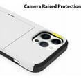 thumbnail image 5 of for iPhone 13 Pro Case with Card Holder,for iPhone 13 Pro Wallet Case Anti-Scratch Dual Layer Hidden Pocket Case Shockproof Cover Compatible with for iPhone 13 Pro 5G-White, 5 of 12