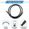 thumbnail image 4 of 1 Pc Battery Inverter Cable 6 AWG Gauge 4FT 5/16" Lug Battery Cable Universal for Car Vehicle Boat RV Solar Tinned Copper Black, 4 of 7