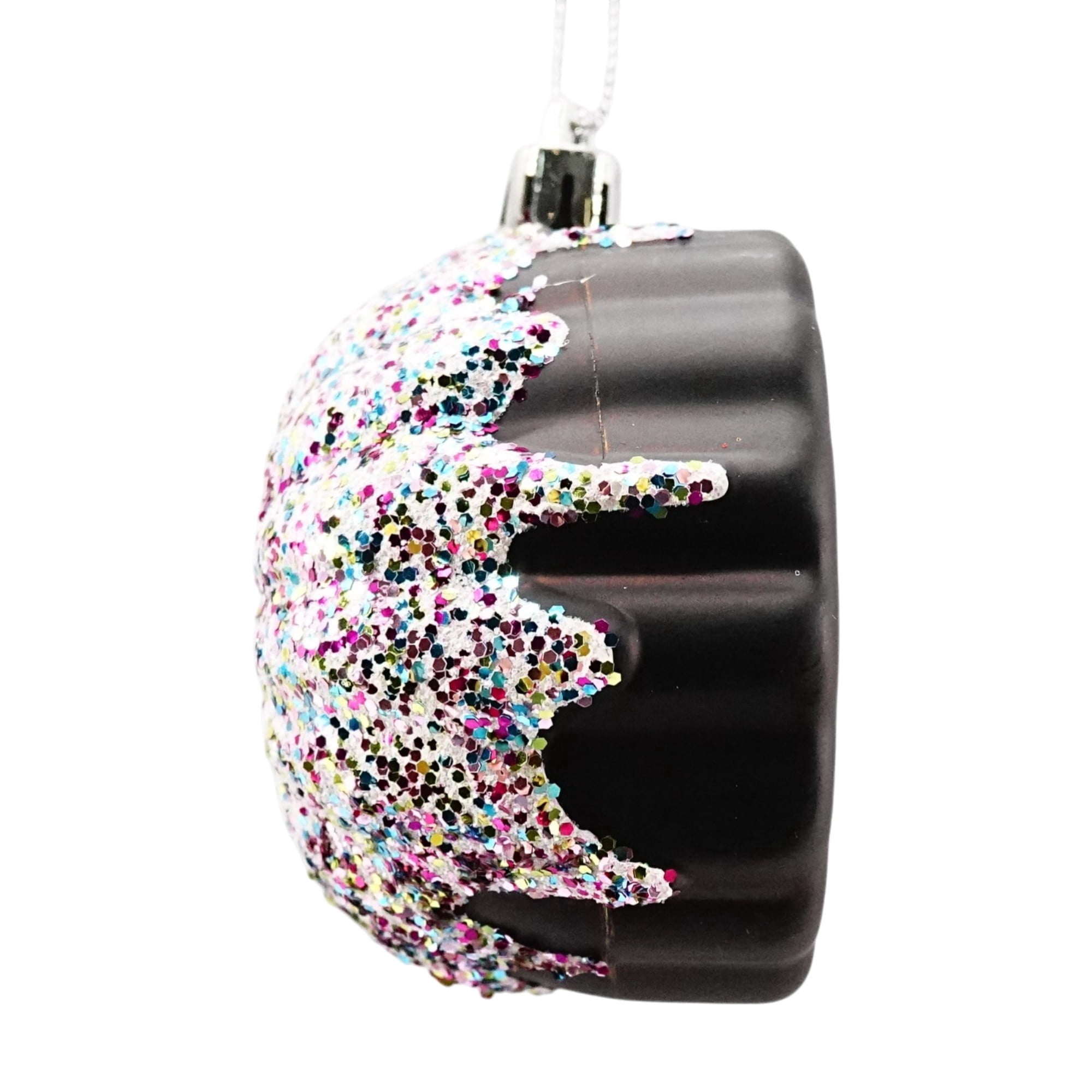 Gold Glitter Pudding Christmas Ornament, 3.5", by Holiday Time