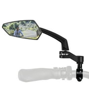 Addmotor Bike Biking Mirror Handlebar Mount, Rotatable Bicycle Rear View Glass Mirror, Wide Angle Safety Mirror 360° Rotation for Mountain Road Bike