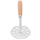 thumbnail image 1 of Machacador de patatas de acero inoxidable con mango de madera, manual, antiadherente, para verduras, prensa de barro, herramientas de cocina para frijoles, raíces, verduras y frutas., 1 of 8