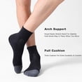 thumbnail image 4 of Men's Ankle Socks 6-Pack, Cushioned Athletic Running Socks with Arch Support, Breathable for Work & Sports, 4 of 5