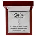 thumbnail image 4 of To My Sister A Sister is a Alluring Ribbon Necklace Message Card, 4 of 7