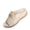 Beige, variant on Wedge Sandals for Women Summer Platform Open Toe Beach Slides Sandals Comfort Slip-On Walking Shoes, Beige Size 7.5