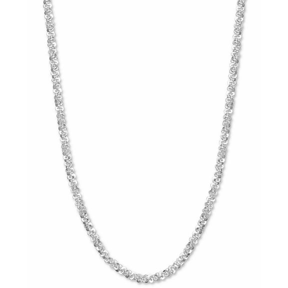 Giani Bernini Crystal Link 16" Chain Necklace in Sterling Silver