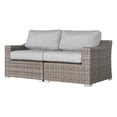 thumbnail image 1 of Living Source International Causeuse d'Extérieur en Osier avec Coussin - Gris, 1 of 6