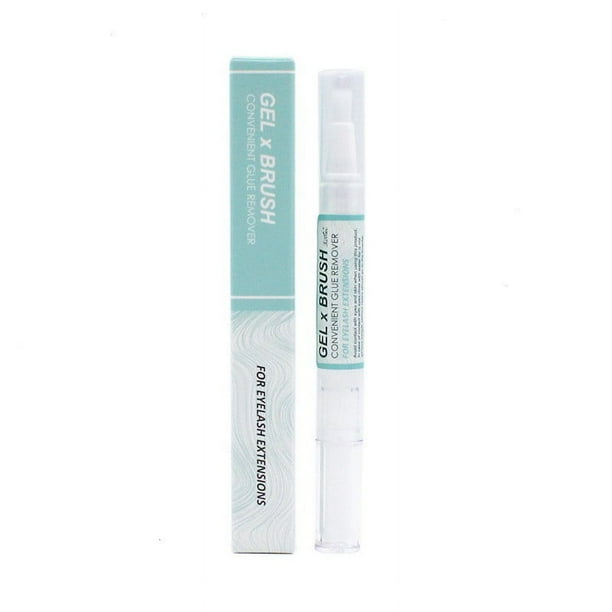 Fiudx Lápiz Removedor de Pestañas, Disolvente Suave de Pegamento, Limpiador de Pestañas No Irritante, Cepillo de Fácil Aplicación, Cuidado de Extensiones de Pestañas Casero, Seguro para Ojos Sensible