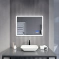 thumbnail image 2 of Anzzi Ba-Lmdfx012al 32" W X 24" H Transitional Rectangular Frameless Bathroom Wall Mirror, 2 of 13