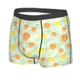 thumbnail image 2 of Wukai Tree Palms Lemon Print Men’s Underwear Breathable Boxer Briefs,&nbsp;Moisture Wicking & Breathable-Large, 2 of 7