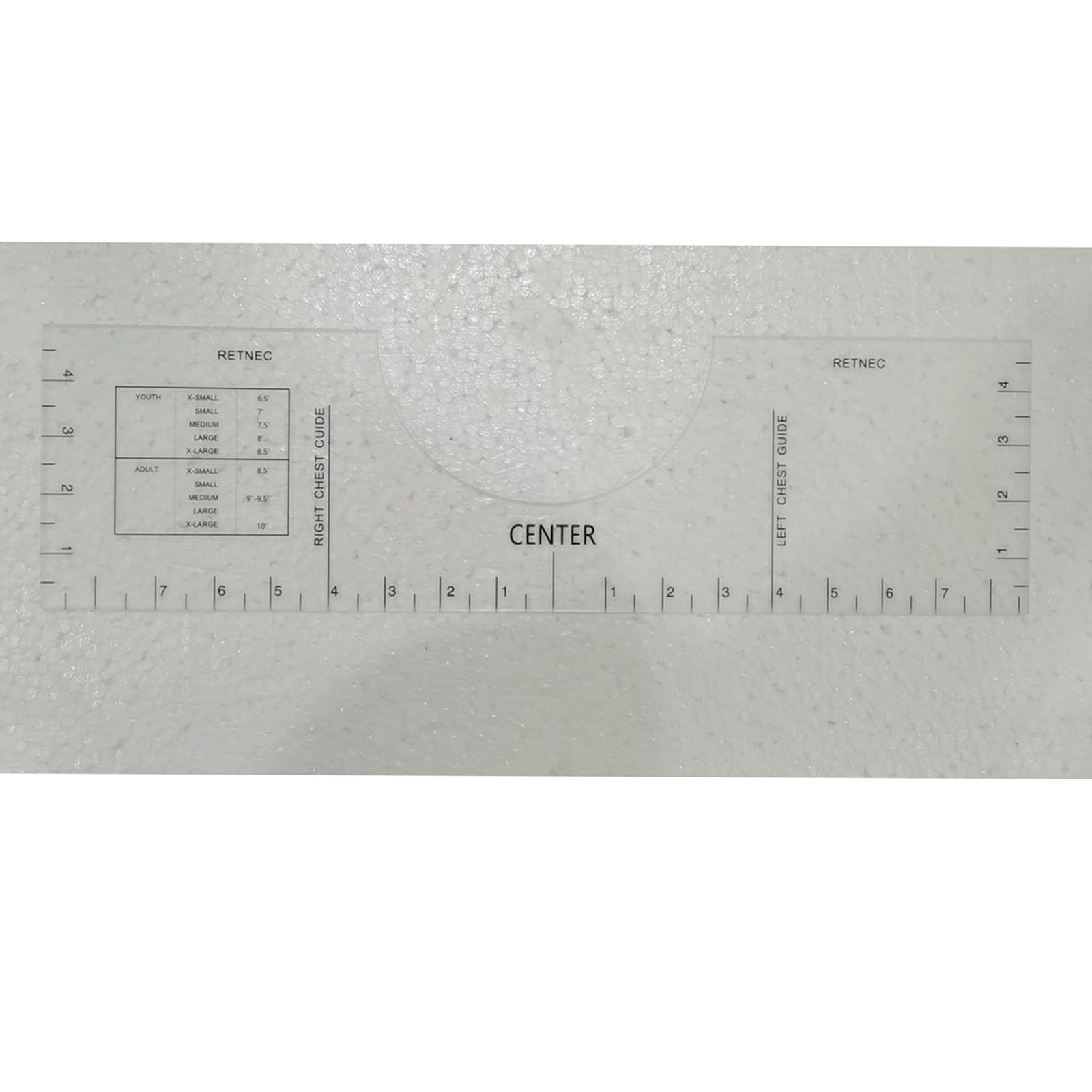 T-Shirt Alignment Tool for Making Fashion Center Design Tee Ruler Guide for Applying Vinyl and Sublimation Designs On Shirts with Size Chart 4PCS T-Shirt Alignment Ruler