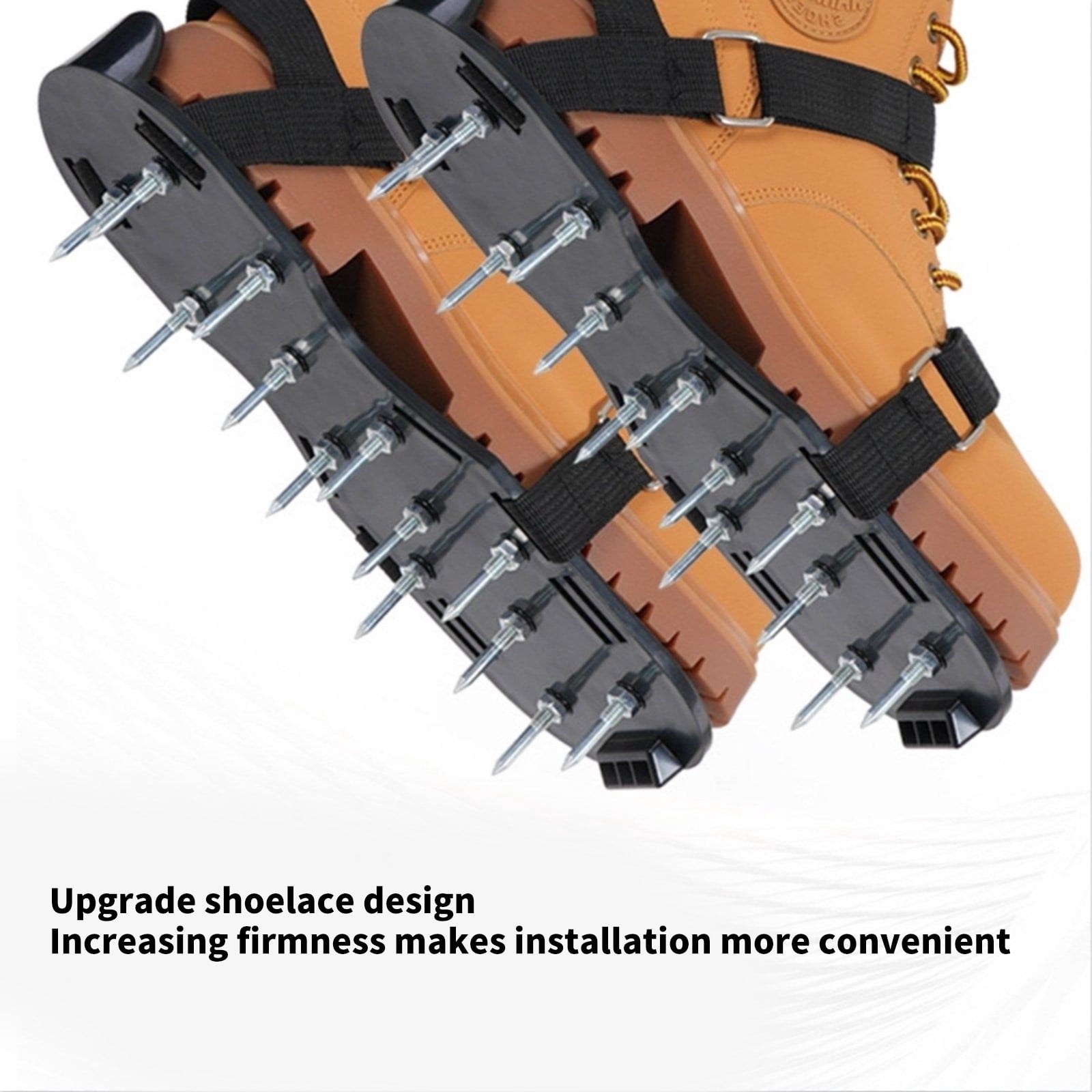 Professional Garden Aerator Shoes With 28mm Steel Spikes For Soil Penetration