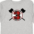 thumbnail image 4 of Inktastic 3rd Birthday Buffalo Plaid Lumberjack Boys Long Sleeve Toddler T-Shirt, 4 of 5