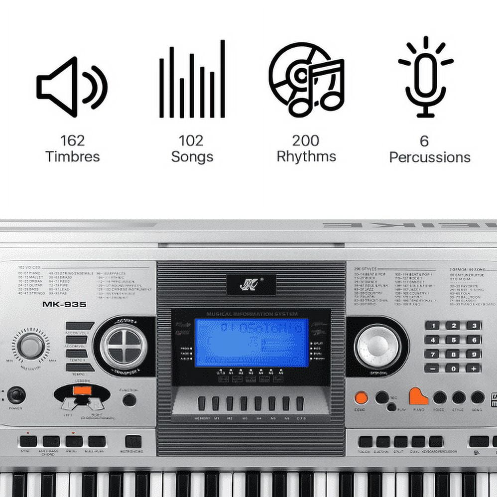 61-Key Electronic Keyboard Professional Digital Piano w